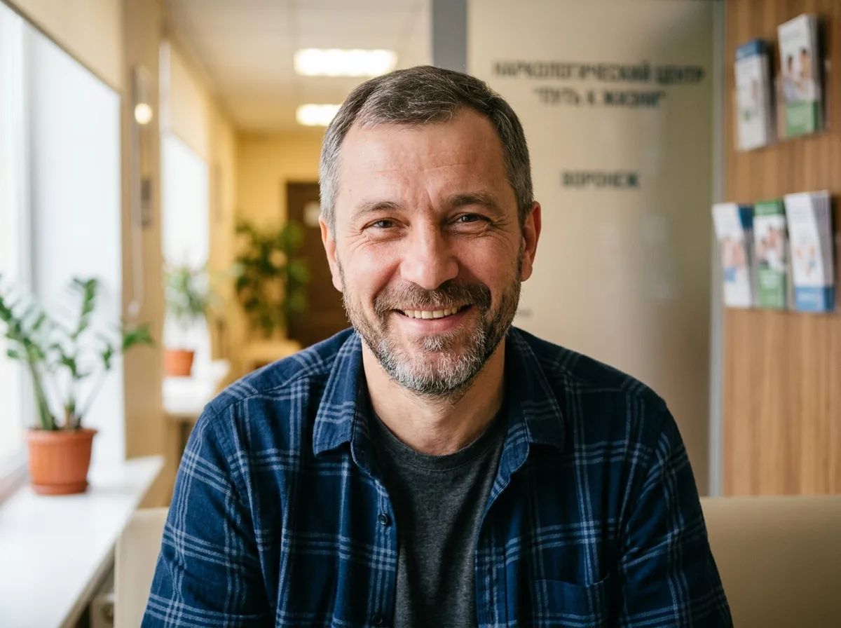 Аватар Владимира К., мужчина 42 лет из Воронежа, довольный пациент наркологической клиники